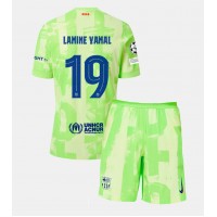 Barcelona Lamine Yamal #19 Tredje Tröja Barn 2024-25 Kortärmad (+ Korta byxor)